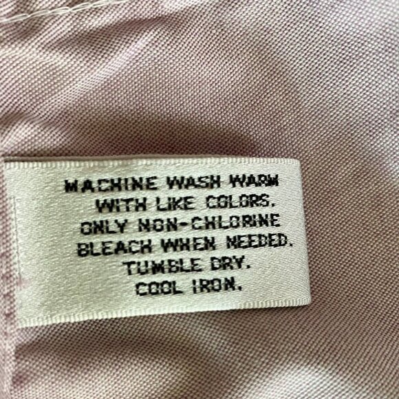 Van Heusen Men's Light Purple Pinpoint Oxford Dress Shirt Neck 17 - Picture 7 of 7